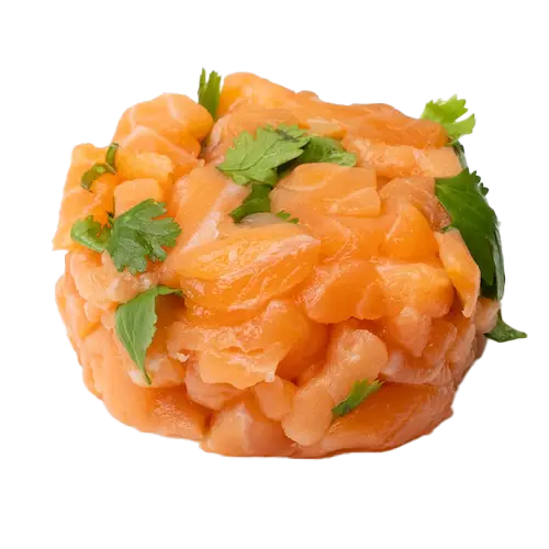 [1] [1] Tartare de deux saumons au gingembre