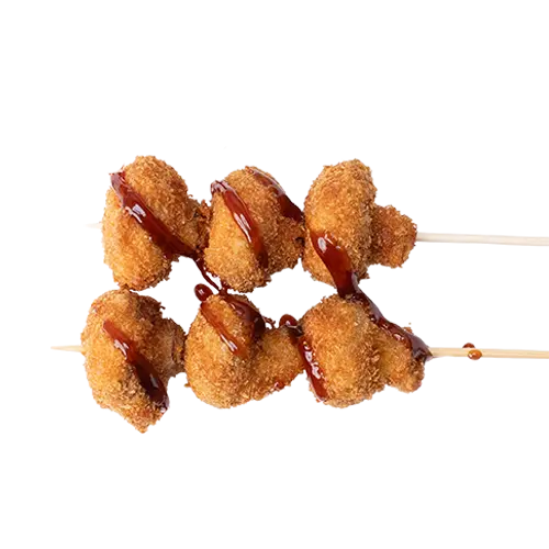 [197] [197] Kushikatsu champignons blancs