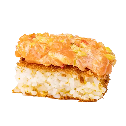 [261] [261] Sushi Panko tartare de saumon piquant poireaux